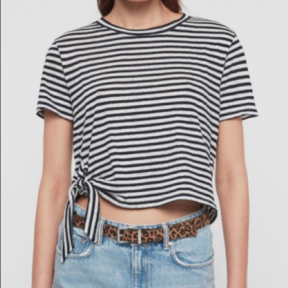 All Saints Tops - ALLSAINTS “Tujen” Striped T-Shirt!
